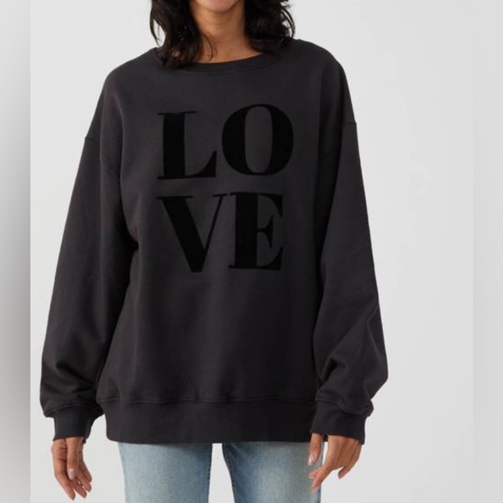 SOUTH PARADE | Love Flocked Sweatshirt